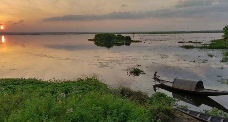 প্রকৃতির অপরূপ দৃশ্য শ্রীমঙ্গলের বাইক্কা বিল